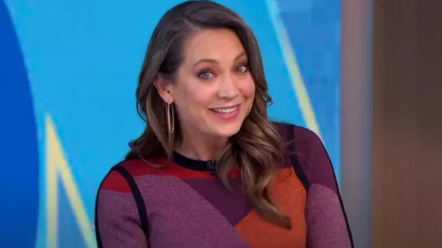 Toccin No­ra Mi­di Dress worn by Ginger Zee as seen in Good Morning America on April 4, 2024