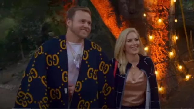 Gucci Black GG Wool Reversible Poncho worn by Spencer Pratt as seen in The Hills: New Beginnings (S02E01)