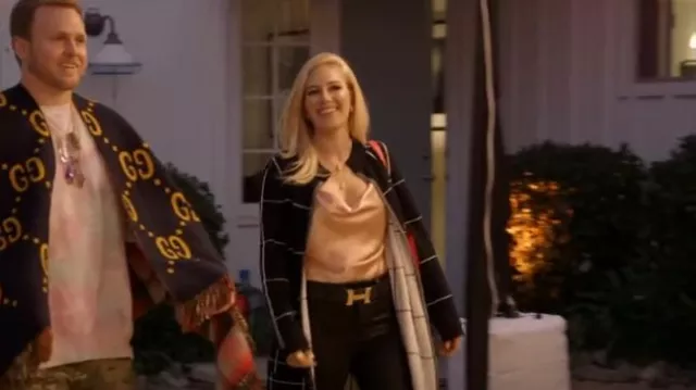 Cinq à Sept Marta Silk Cowlneck Cami Top Peony Pink worn by Heidi Montag as seen in The Hills: New Beginnings (S02E01)