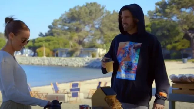 Heron Preston Concrete Jungle Drawstring Hoodie worn by Brody Jenner as seen in The Hills: New Beginnings (S02E03)
