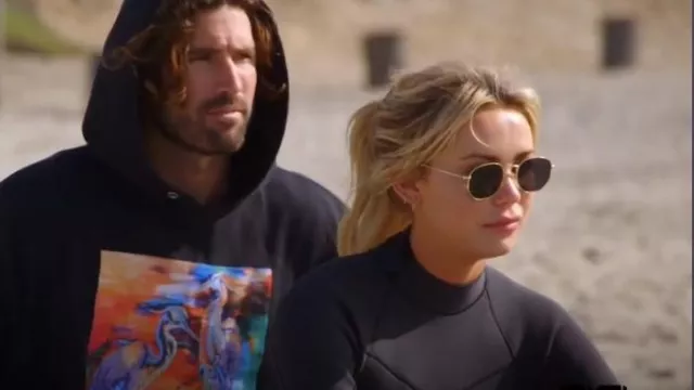 Ray Ban 51mm Hexagonal Flat Lens Sunglasses worn by Amber Davis as seen in The Hills: New Beginnings (S02E04)