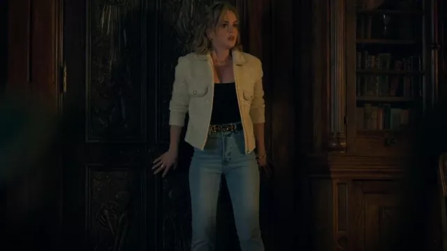 Sandro Tedy Jacket worn by Eden Hawkins (Hallea Jones) as seen in Locke & Key (S02E03)