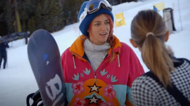 Hawaiian Vintage Ski Jacket Medium Large worn by Caroline D'Amore as seen in The Hills: New Beginnings (S02E07)