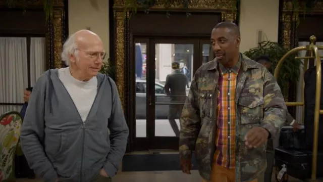 Veste-chemise BDG Ripstop Filled portée par Leon (J. B. Smoove) comme on le voit dans Curb Your Enthusiasm (S12E10)