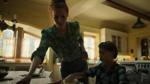 Ba & Sh Venus Print Shirt worn by Nina Locke (Darby Stanchfield) as seen in Locke & Key (S03E04)