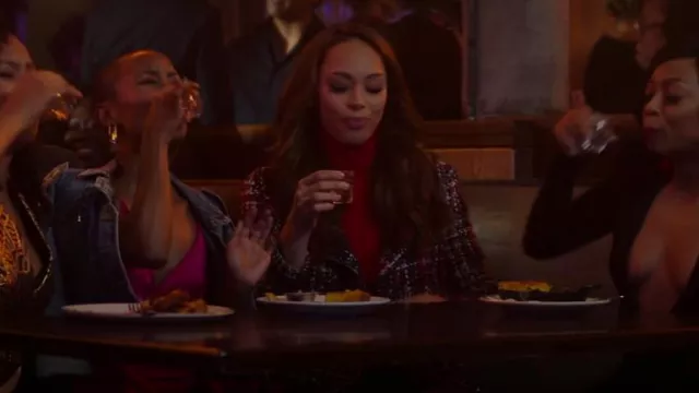 Iro Sloane Tweed Jacket worn by Whitney (Amber Stevens West) as seen in Run the World (S01E01)