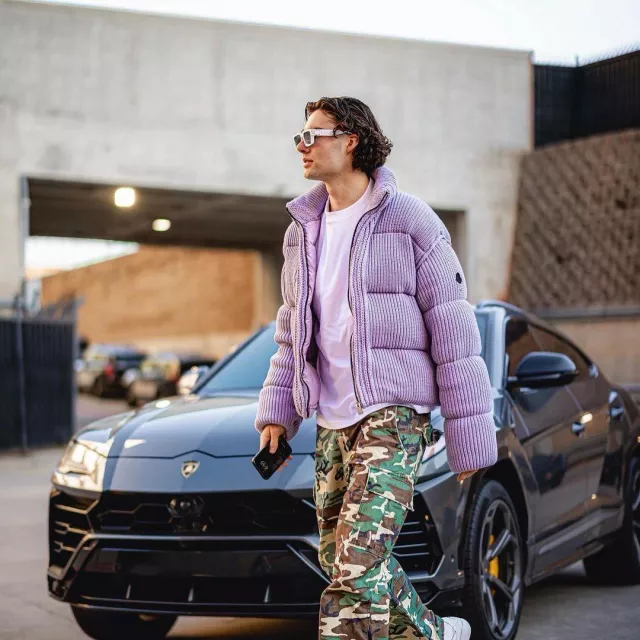 Louis Vuitton White '1.1 Millionaires' Sunglasses worn by Josh Giddey on the Instagram account @joshgiddey