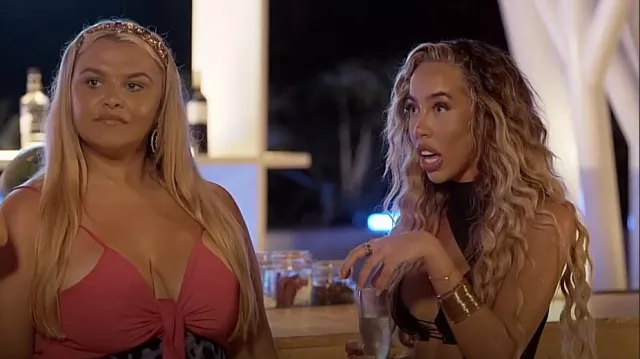 Murci Cut Out Maxi Dress In Ebony worn by Dani Imbert as seen in The Only Way Is Essex  (S33E03)