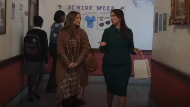 Herno Mixed Media Cocoon Coat worn by Eddie Janko (Vanessa Ray) as seen in Blue Bloods (S14E06)