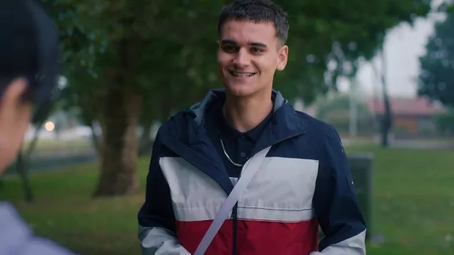 Tommy Hilfiger Tech Global Colourblock Hooded Jacket worn by Ca$h (Will McDonald) as seen in Heartbreak High (S02E03)