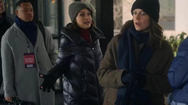 Moncler Cambales Coat worn by Grace Gordon Greene (Carla Gugino) as seen in The Girls on the Bus (S01E06)