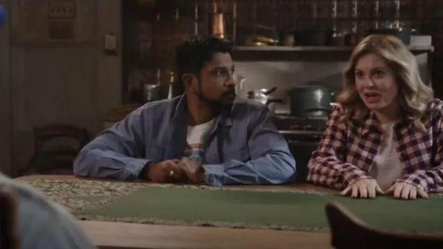 Ralph Lauren Classic Fit Chino Workshirt worn by Jay Arondekar (Utkarsh Ambudkar) as seen in Ghosts (S03E07)