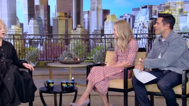 Todd Snyder Italian Suede Snap Dylan Jacket worn by Mark Consuelos as seen in LIVE with Kelly and Mark on April 15, 2024