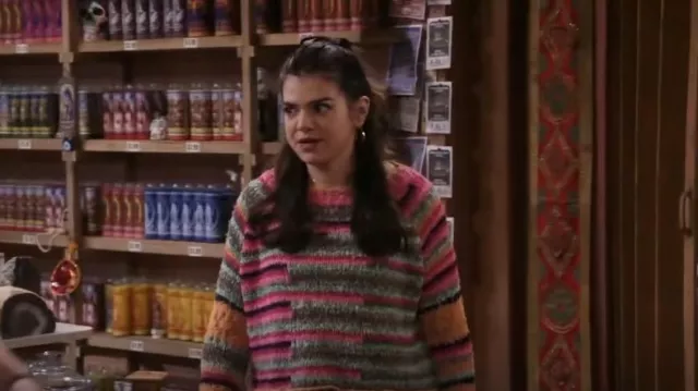 Free People Butterfly Pullover worn by Mayan (Mayan Lopez) as seen in Lopez vs Lopez (S02E05)