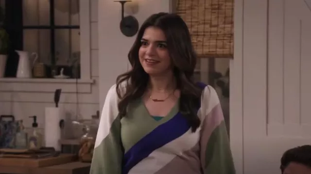 Joie Sunland Intarsia Cotton Sweater worn by Mayan (Mayan Lopez) as seen in Lopez vs Lopez (S02E06)