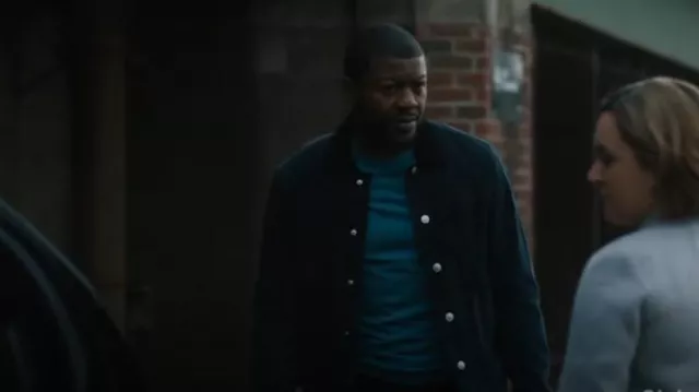 AllSaints Fuse Suede Trucker Jacket worn by Special Agent Ray Cannon (Edwin Hodge) as seen in FBI: Most Wanted (S05E09)