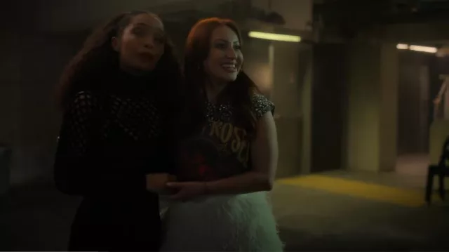 Alice + Olivia Cina Skirt worn by Ana Torres (Francia Raisa) as seen in grown-ish (S06E13)