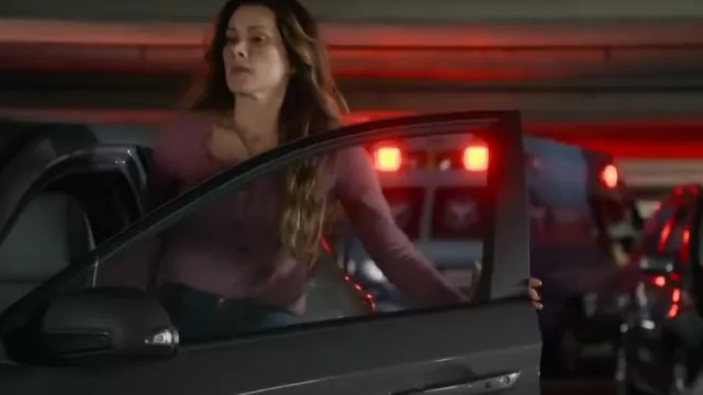 Bass Outdoor Warm Button-Front Waffle-Knit Henley Top worn by Dr. Carina DeLuca (Stefania Spampinato) as seen in Station 19 (S07E05)