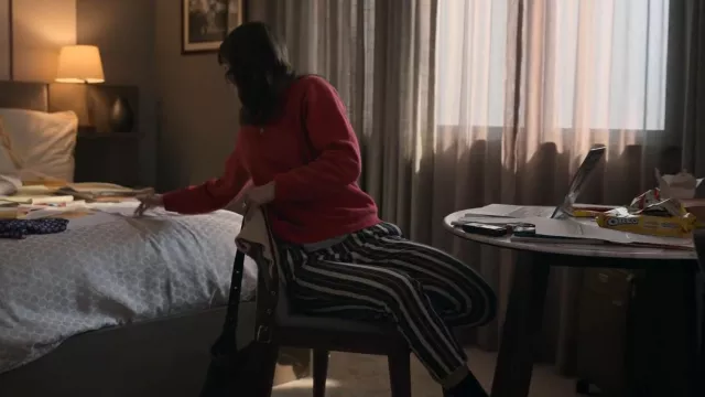 Frame Denim Le Sylvie Band Stripe Jean worn by Sadie McCarthy (Melissa Benoist) as seen in The Girls on the Bus (S01E07)