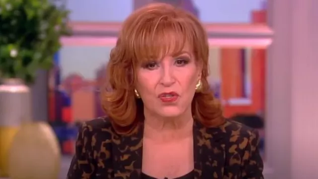 Theory Tortoiseshell Staple Jacket worn by Joy Behar as seen in The View on April 19, 2024