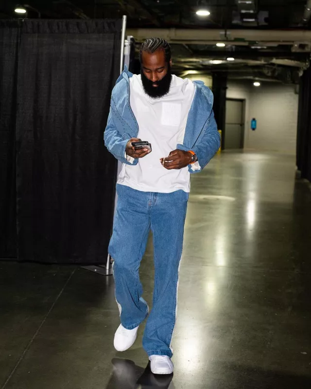 Patek Philippe Orange & Black 'Aquanaut' (5968A) worn by James Harden on the Instagram account @jharden13