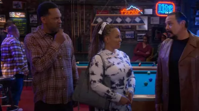 Supreme Basket Weave Plaid Shirt worn by Bernard Upshaw (Mike Epps) as seen in The Upshaws (S05E01)