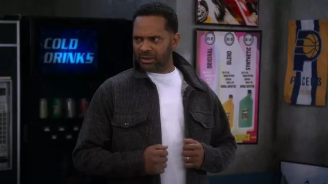 Ralph Lauren Jacquard Overshirt worn by Bernard Upshaw (Mike Epps) as seen in The Upshaws (S05E02)