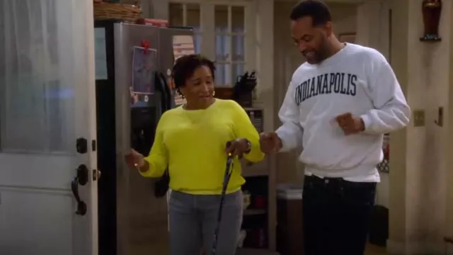 The Great. The Col­lege Sweat­shirt worn by Lucretia Turner (Wanda Sykes) as seen in The Upshaws (S05E02)