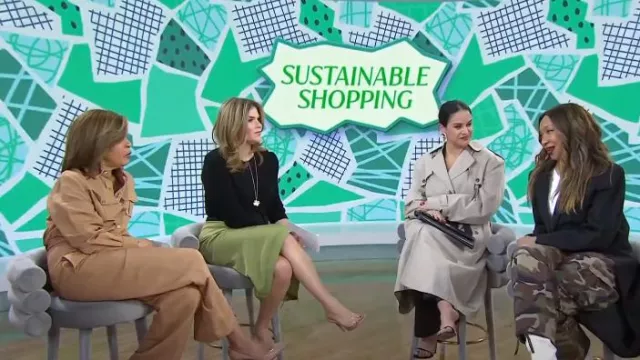 Jason Wu Satin Slip Skirt worn by Jenna Bush Hager as seen in Today with Hoda & Jenna on April 22, 2024