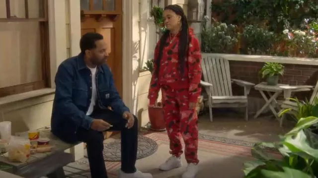 Nike x Parker Duncan Brooklyn Fleece Trousers worn by Aaliyah Upshaw (Khali Spraggins) as seen in The Upshaws (S05E03)