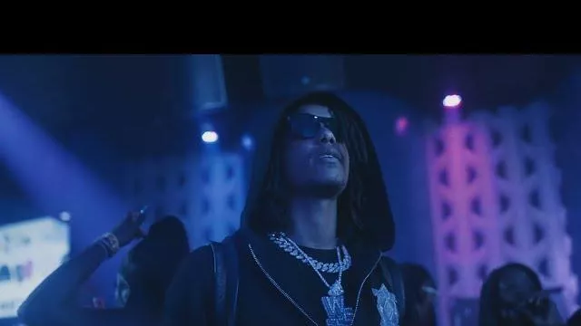Louis Vuitton Black Round 'LV Waimea' Sunglasses worn by Skilla Baby in Skilla Baby - Free Big Meech (Official Video)
