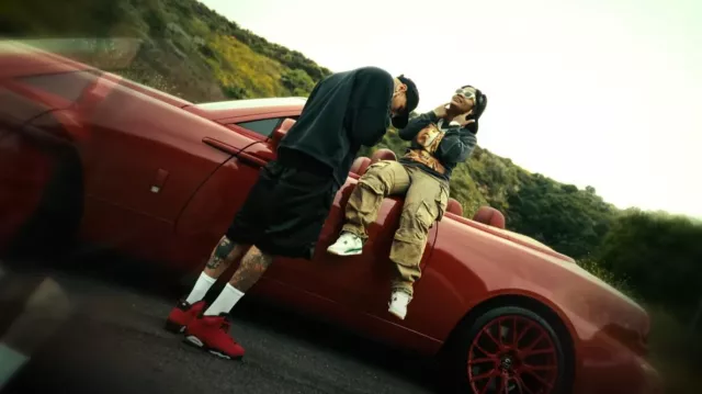 Enfants Riches Deprimes Black Oceanic Collared Sweatshirt worn by Chris Brown in Skylar Blatt - Wake Up (Official Video) ft. Chris Brown