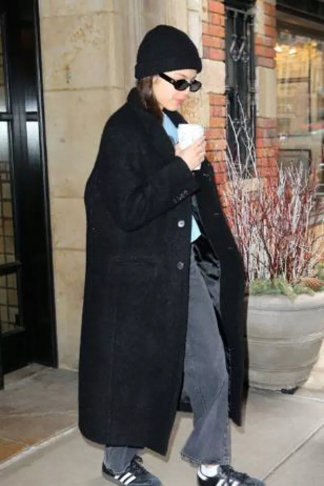 Nili Lotan Long Coat worn by Olivia Rodrigo in New York City Post on April 8, 2024