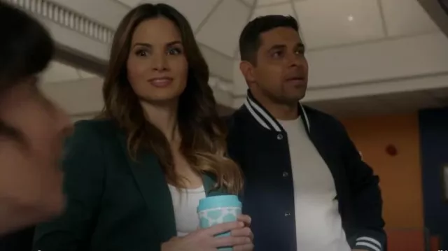 Theory Var­si­ty Jkt Jl.Neote worn by Nick Torres (Wilmer Valderrama) as seen in NCIS (S21E09)
