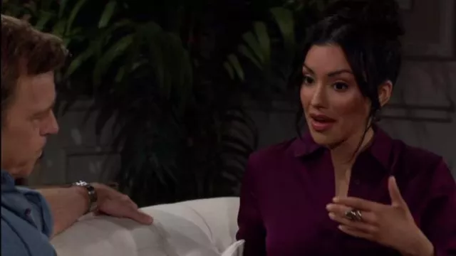 Ring worn by Audra Charles (Zuleyka Silver) in The Young and the Restless (S51, April 26, 2024)