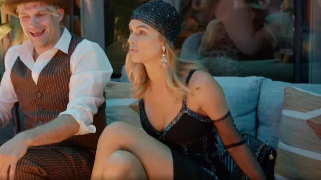 Basix Black Label D5915A Fringed Art Deco Cocktail Dress worn by Lala Kent as seen in Vanderpump Rules (S11E14)