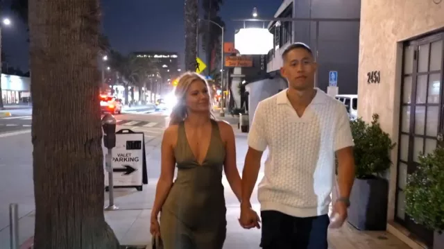 Vestido lencero de satén con cuello en V profundo de Showpo usado por Ariana Madix como se ve en Vanderpump Rules (T11E14)