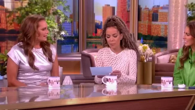 Rabanne Drape Pression Midi Dress worn by Brooke Shields as seen in The  View on May 3, 2024