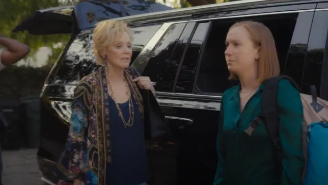 Camilla Lay­er­ing With Neck Bands worn by Deborah Vance (Jean Smart) as seen in Hacks (S02E07)