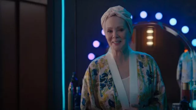 Olivia Von Halle Satin Robe worn by Deborah Vance (Jean Smart) as seen in Hacks (S02E08)