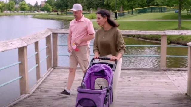 Azaeahom Pet Stroller 4 Wheels Dog Cat Stroller used by Jasmine Pineda as seen in 90 Day Fiancé: Happily Ever After? (S08E07)