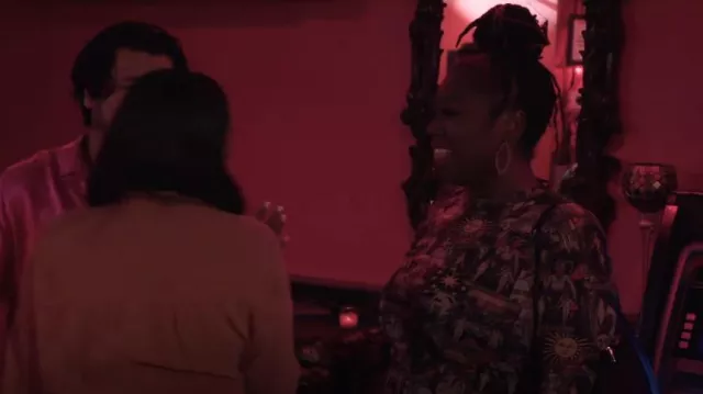 Horoscopez Capricorne astrologie zodiaque Tarot carte imprimé robe en maille portée par Ashley comme on le voit dans 90 Day Fiancé : Happily Ever After ? (S08E07)