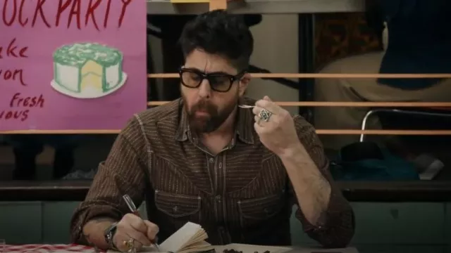 Freenote Cloth Packard Brown Stripe worn by Harry Keshegian (Adam Goldberg) as seen in The Equalizer (S04E08)