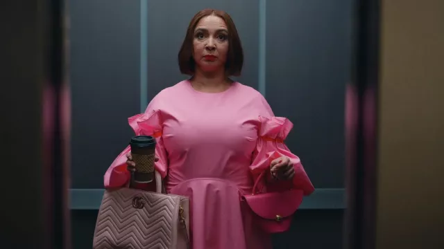 Mam Pink Flap Bag worn by Molly Novak (Maya Rudolph) as seen in Loot (S02E07)