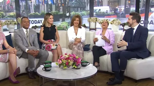 Cara Cara Lavira Button Cardigan worn by Hoda Kotb as seen in Today on May 6, 2024