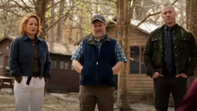 Arket Double-Face Wool Overshirt worn by Angie Polaski (Erika Christensen) as seen in Will Trent (S02E08)
