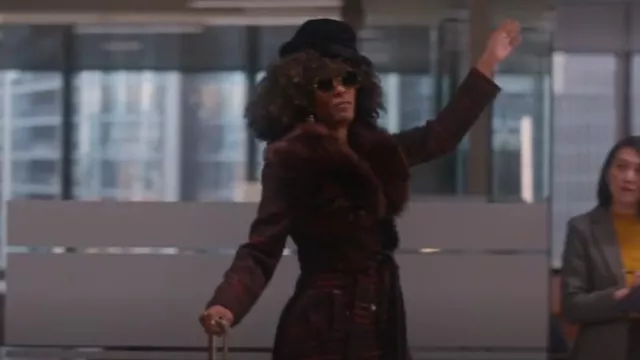 Kate Spade Multi Tweed Fringe Coat worn by Beverly Crest (Leslie Silva) as seen in So Help Me Todd (S02E09)