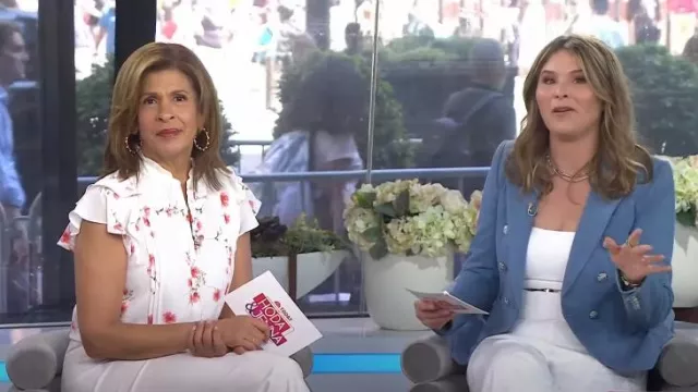 Veronica Beard Judy Flare Hem Pants worn by Hoda Kotb as seen in Today  with Hoda & Jenna on May 8, 2024