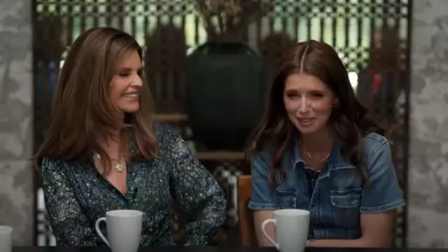Veronica Beard Mirren Abstract Print Shirtdress worn by Maria Shriver as seen in Today on May 9, 2024