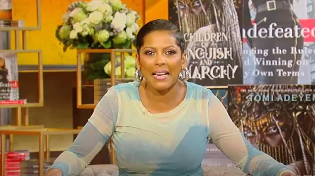 Proenza Schouler Amber Top worn by Tamron Hall as seen in Tamron Hall Show on May 7, 2024